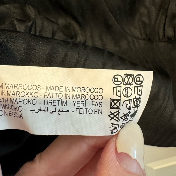 Zara Cropped Black Formal Top Size L - Picture 10 of 16